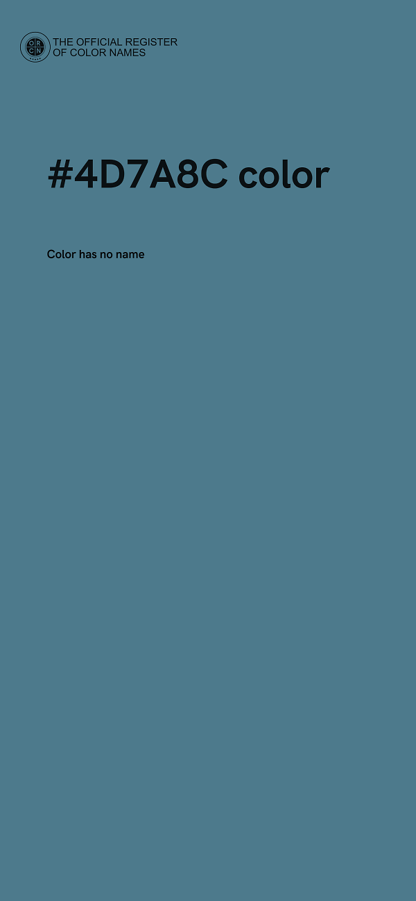 #4D7A8C color image