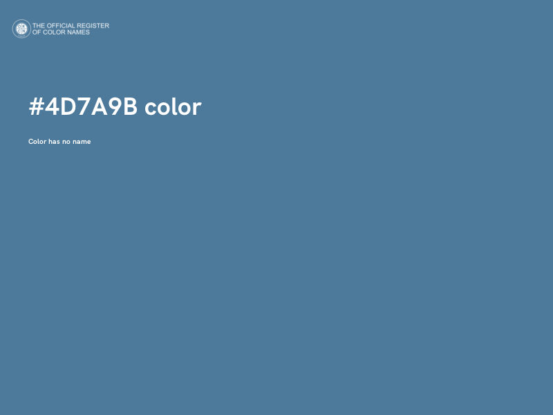 #4D7A9B color image