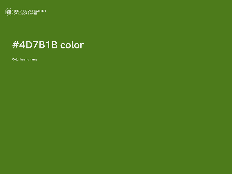 #4D7B1B color image