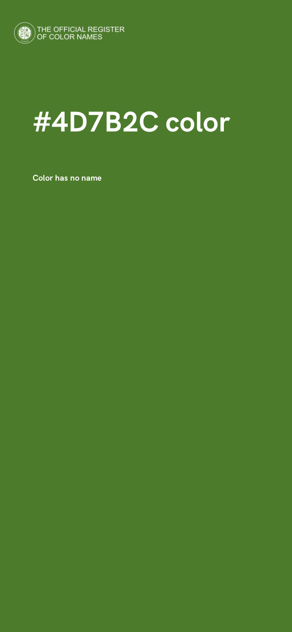 #4D7B2C color image