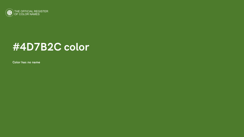 #4D7B2C color image