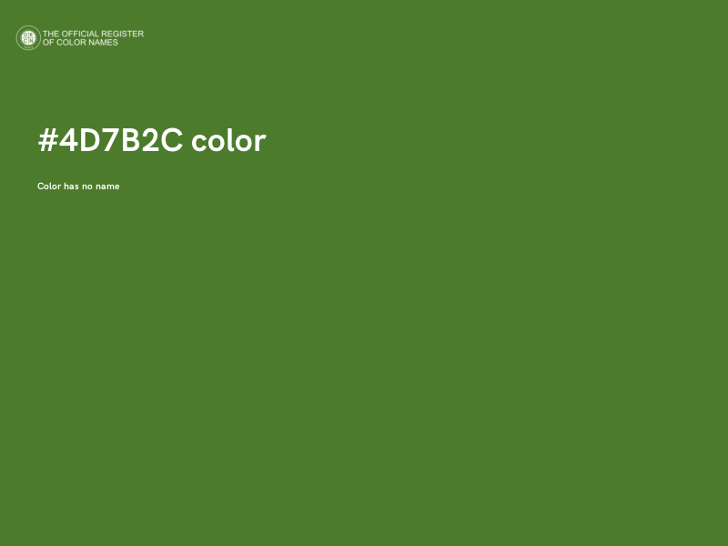 #4D7B2C color image