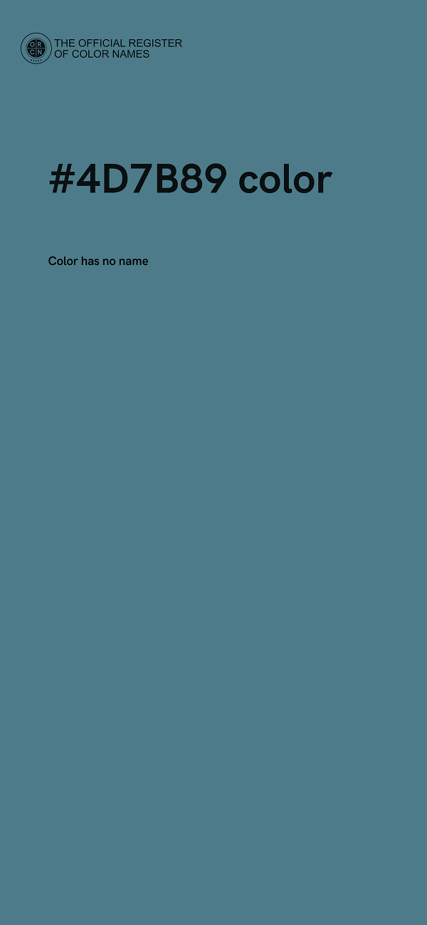 #4D7B89 color image