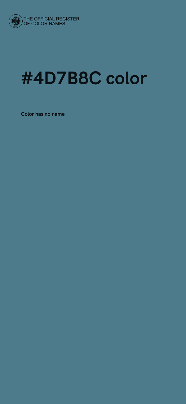 #4D7B8C color image