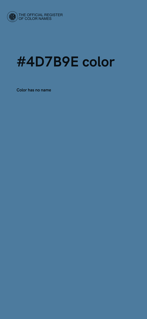 #4D7B9E color image