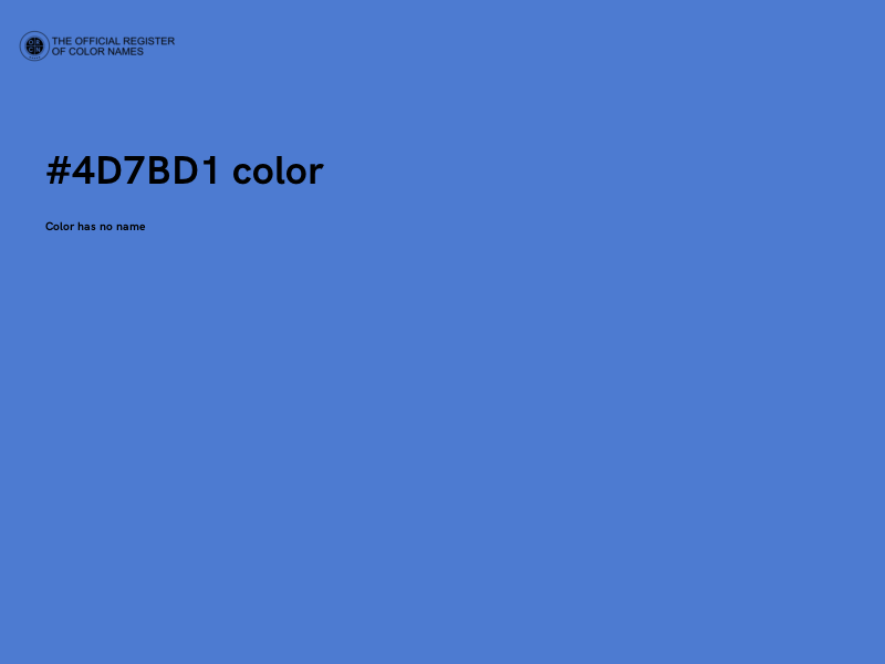 #4D7BD1 color image