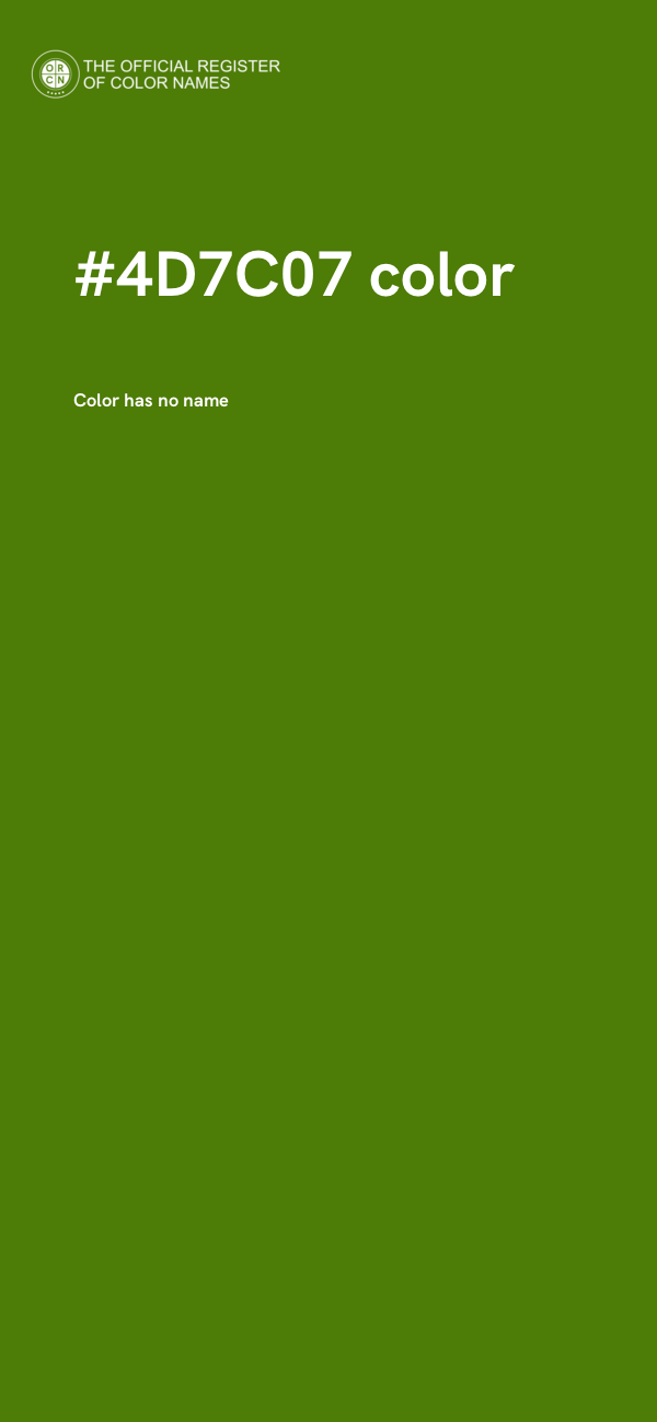 #4D7C07 color image
