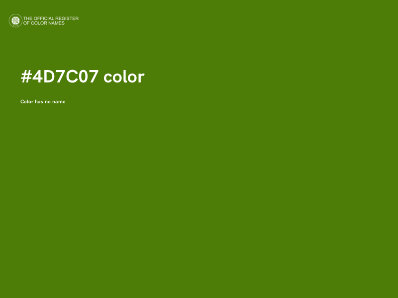 #4D7C07 color image