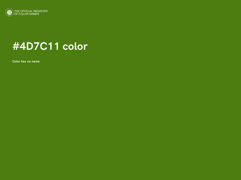 #4D7C11 color image