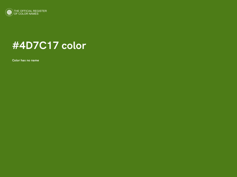 #4D7C17 color image