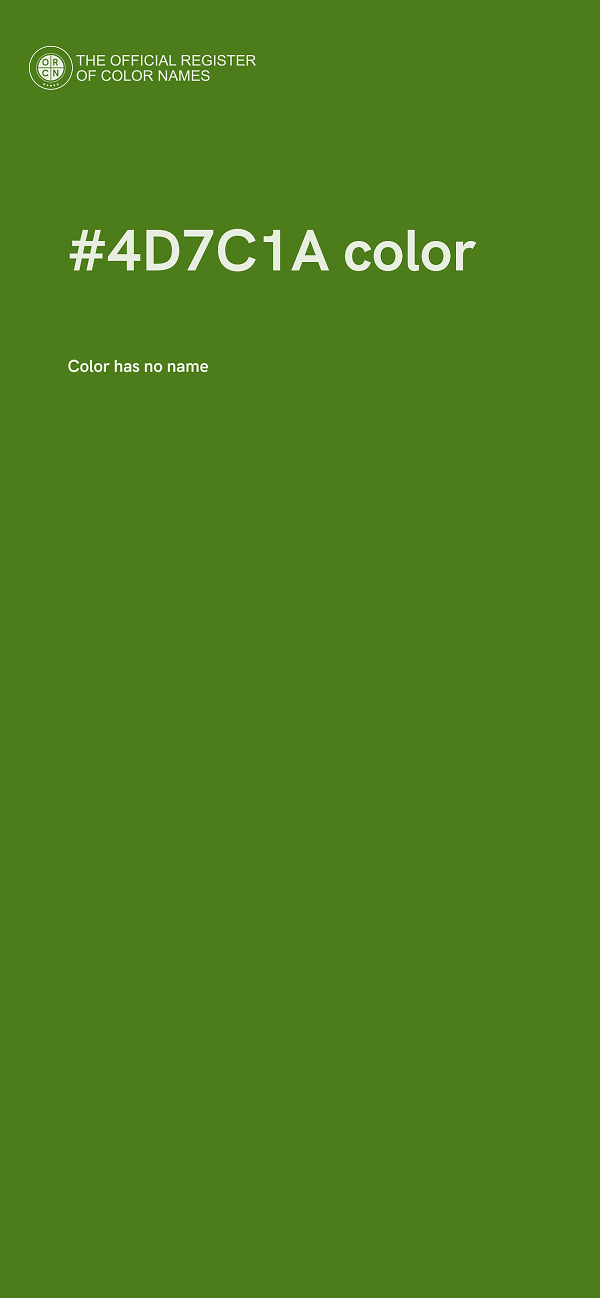 #4D7C1A color image