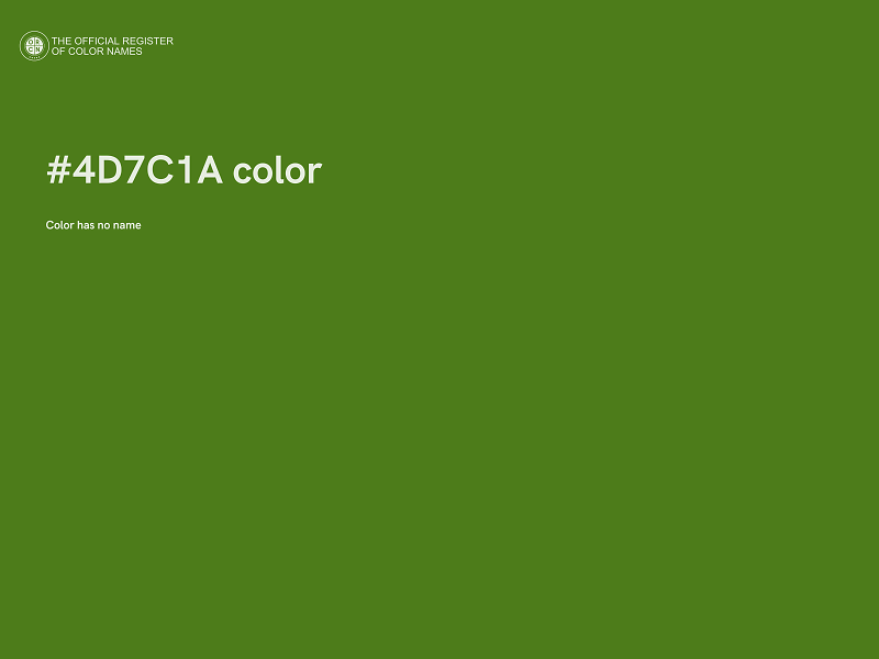 #4D7C1A color image