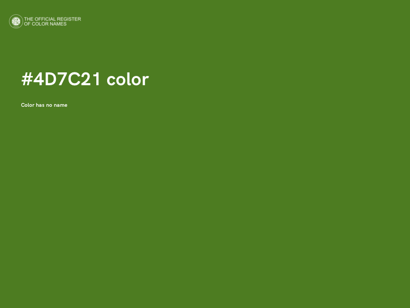 #4D7C21 color image