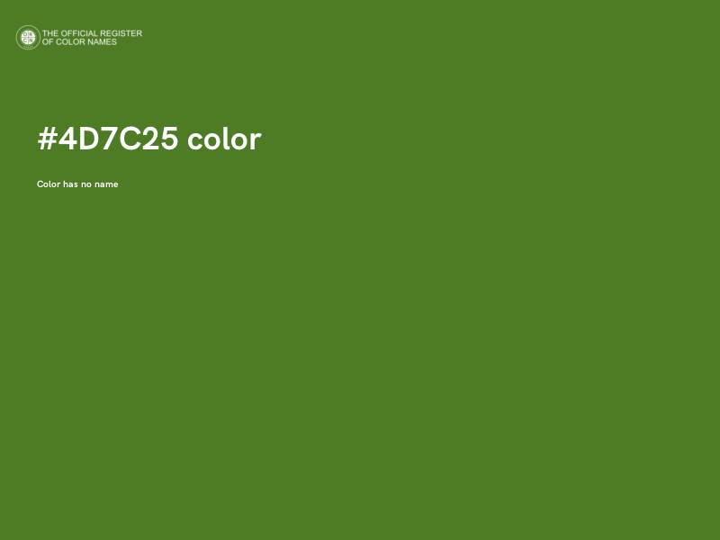 #4D7C25 color image