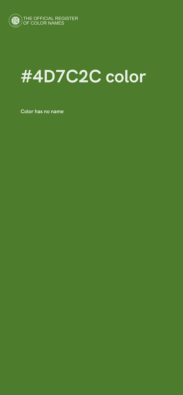 #4D7C2C color image