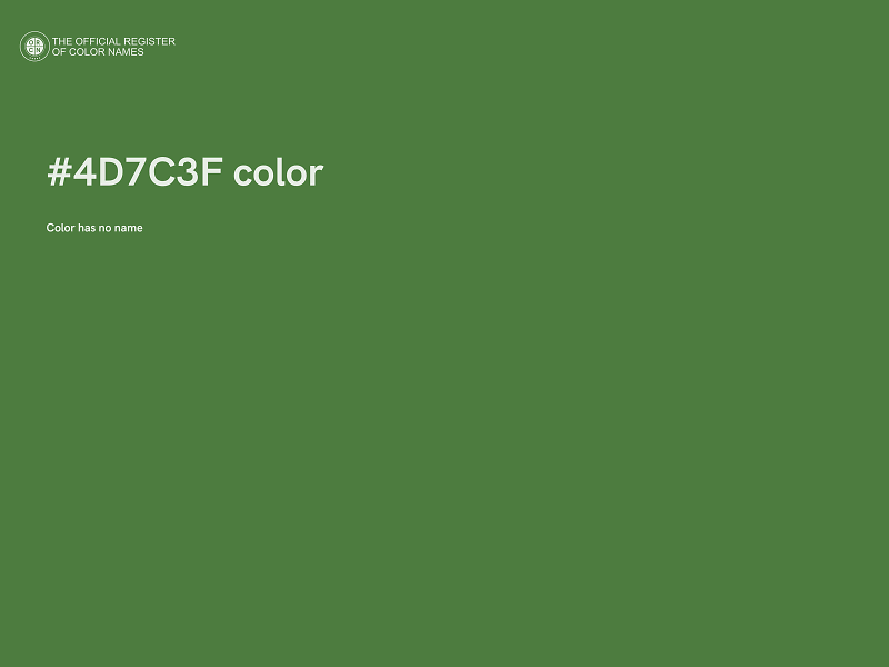 #4D7C3F color image