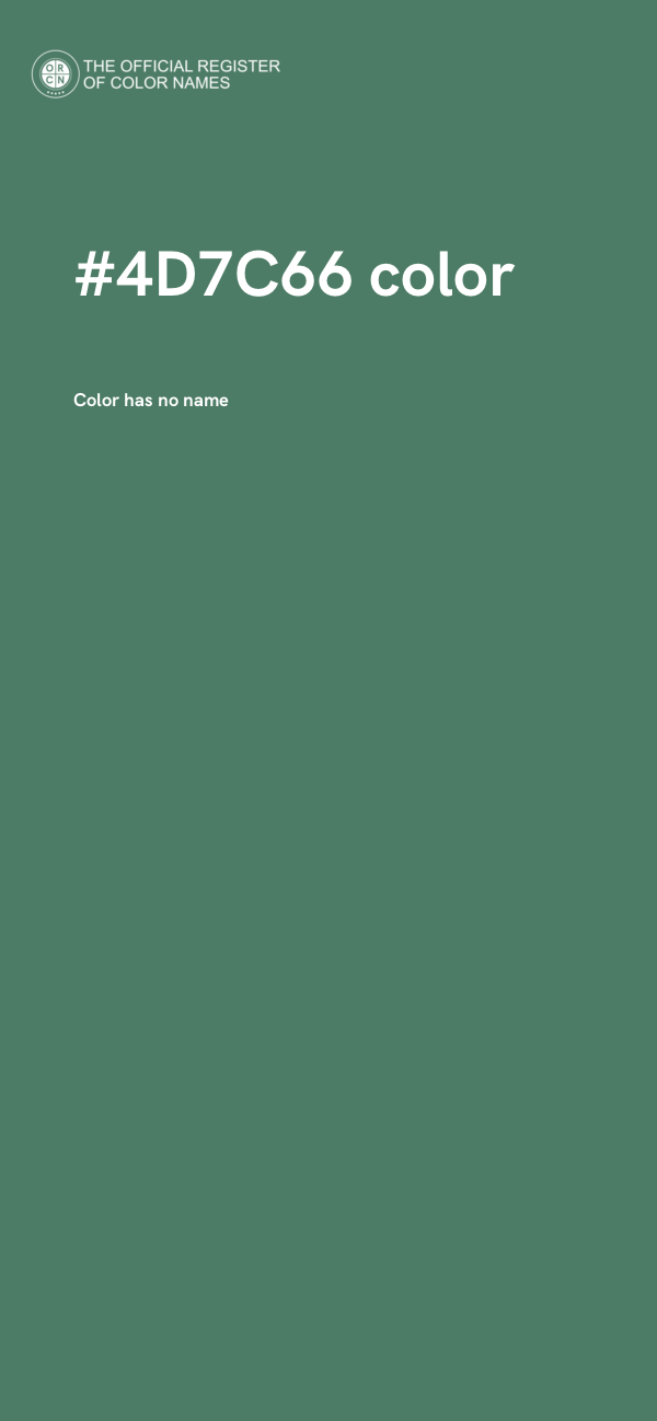 #4D7C66 color image