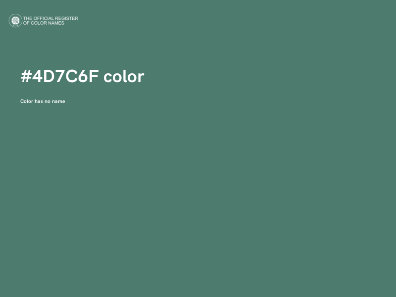 #4D7C6F color image