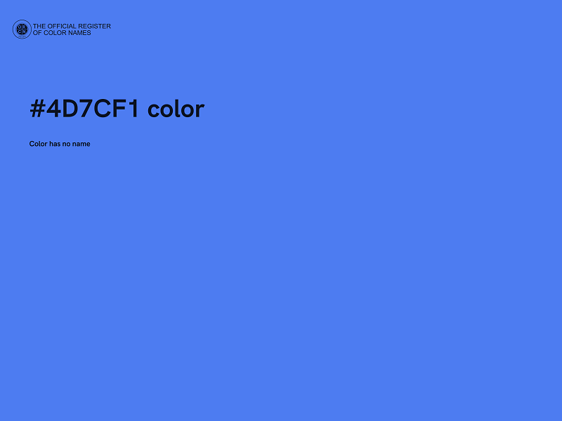 #4D7CF1 color image