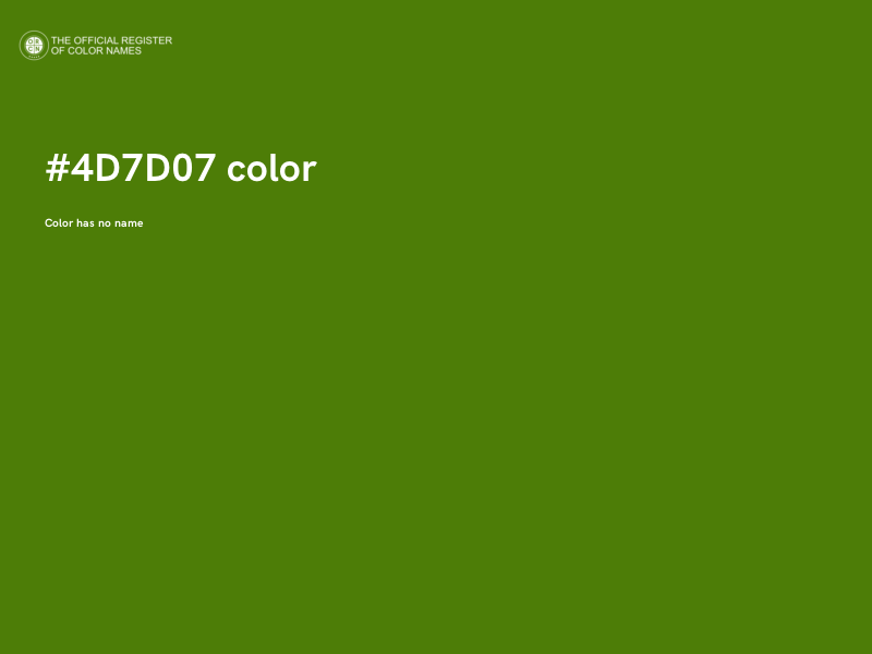 #4D7D07 color image
