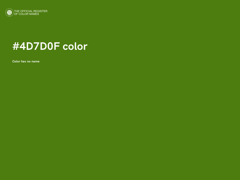 #4D7D0F color image