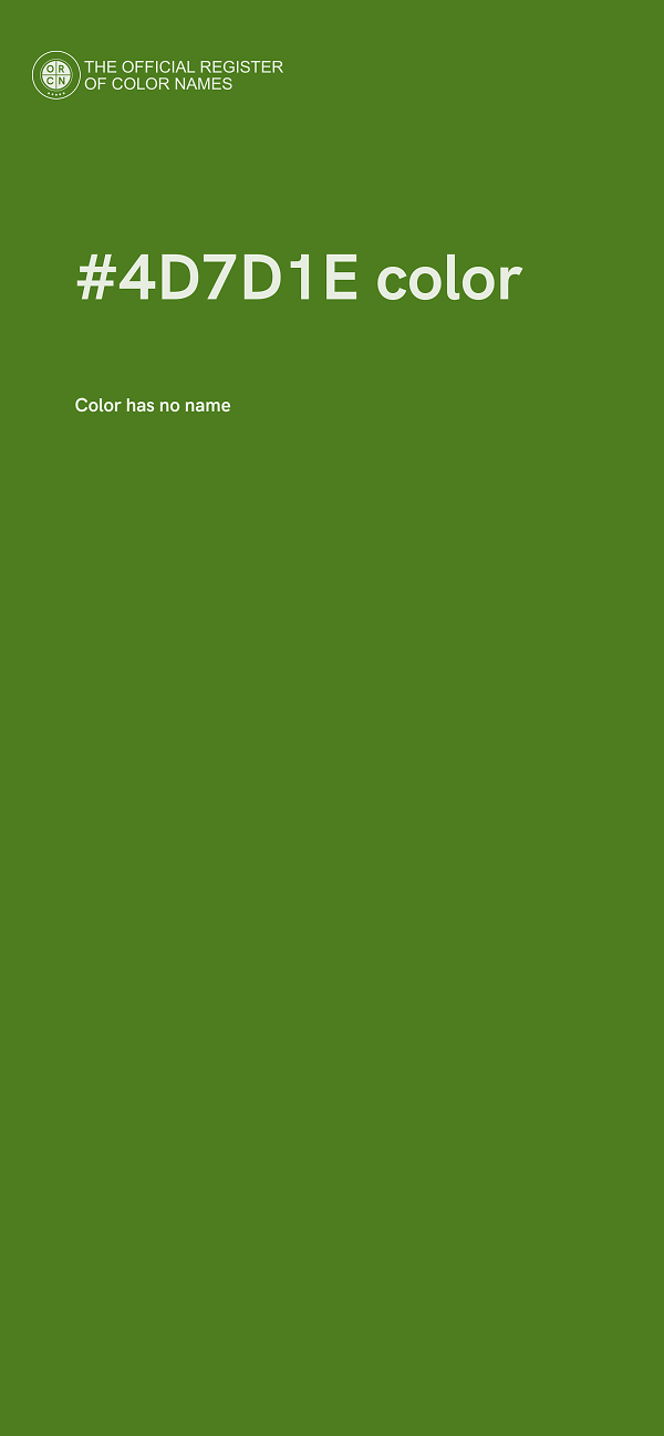 #4D7D1E color image