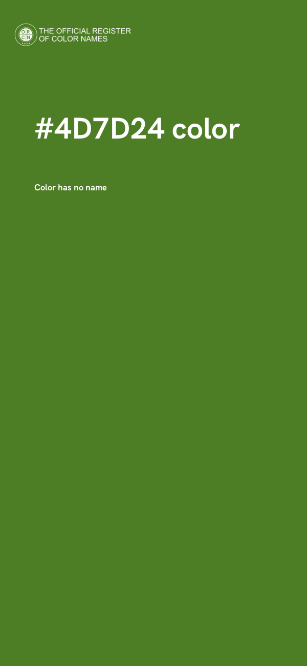 #4D7D24 color image