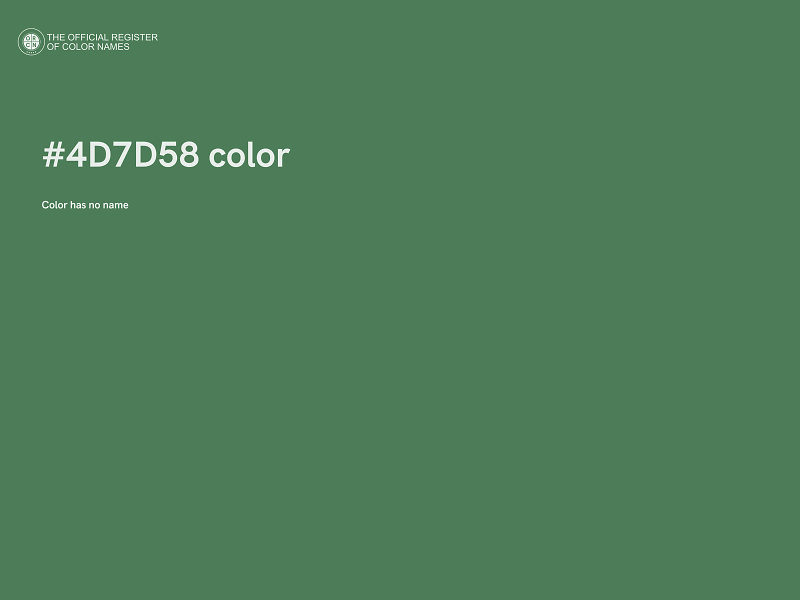 #4D7D58 color image