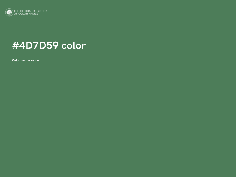 #4D7D59 color image