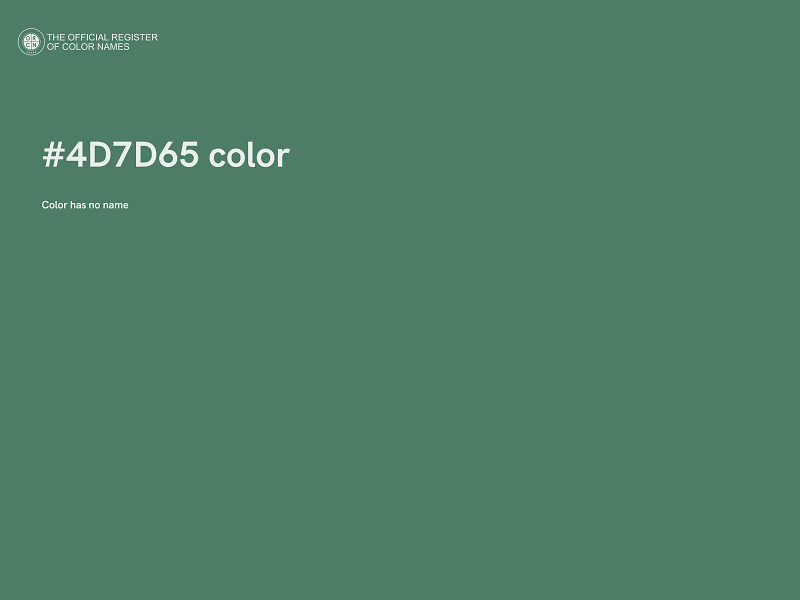 #4D7D65 color image