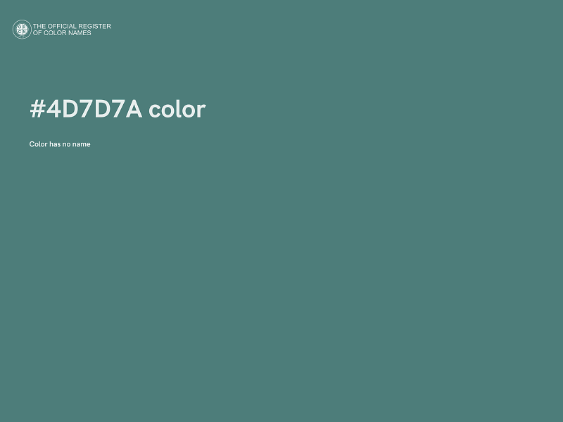 #4D7D7A color image