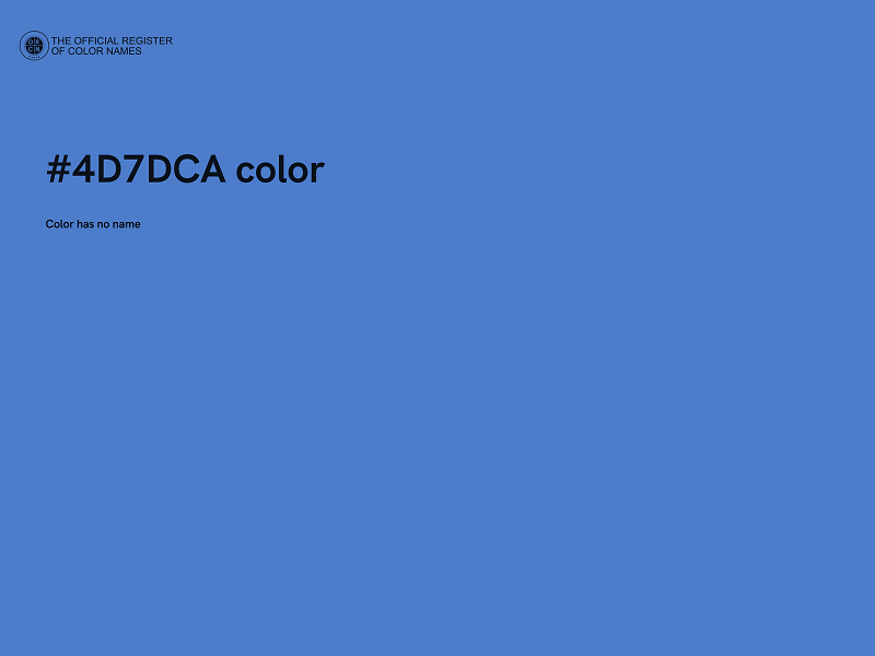 #4D7DCA color image