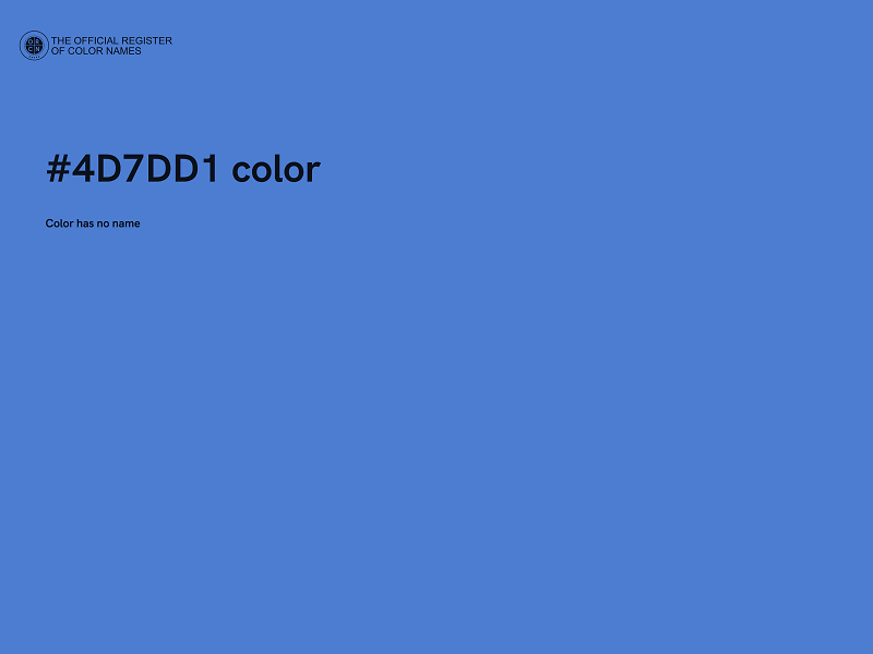 #4D7DD1 color image