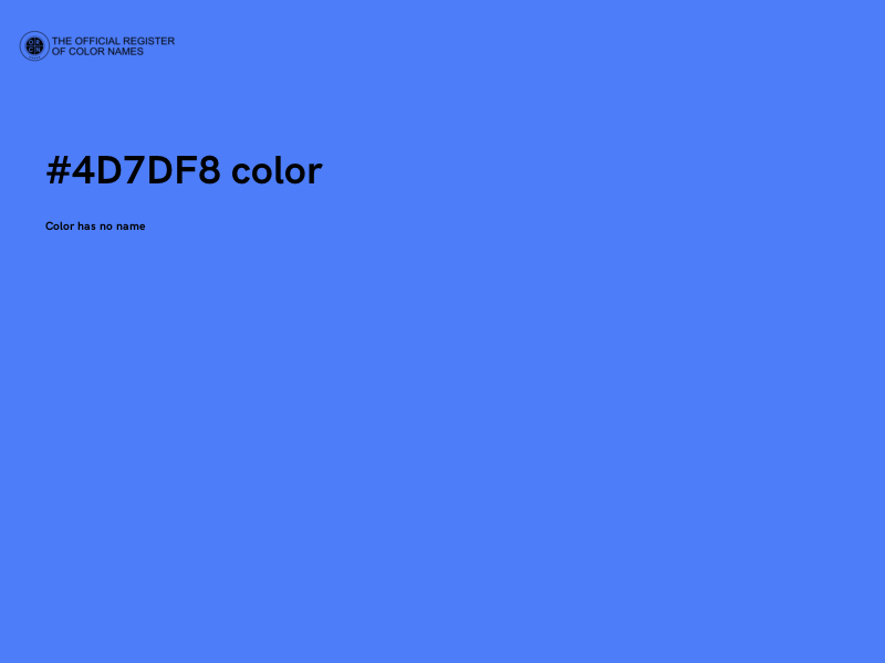 #4D7DF8 color image