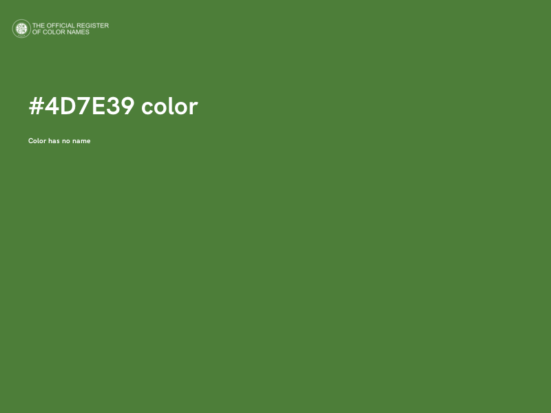 #4D7E39 color image