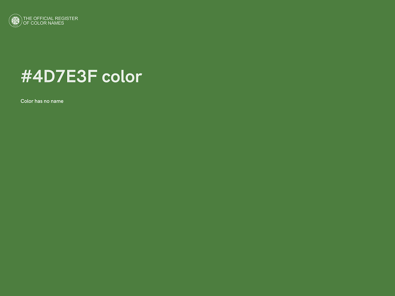 #4D7E3F color image