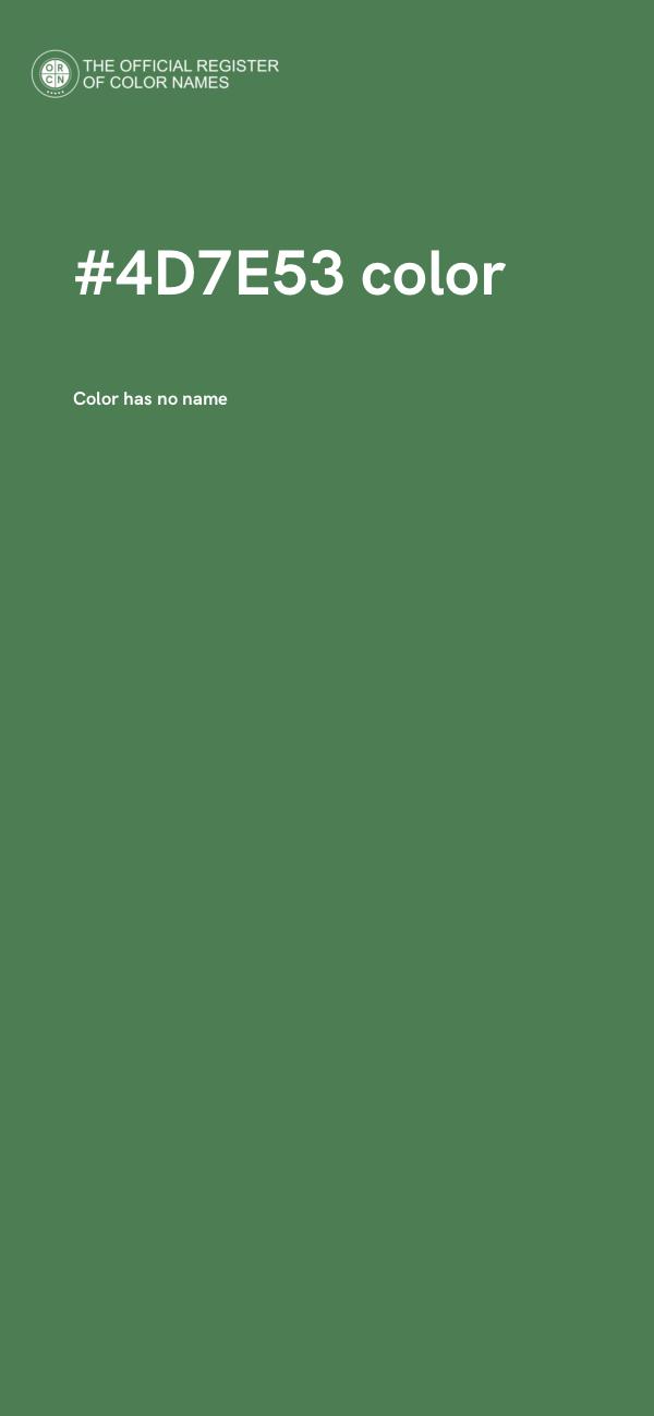#4D7E53 color image