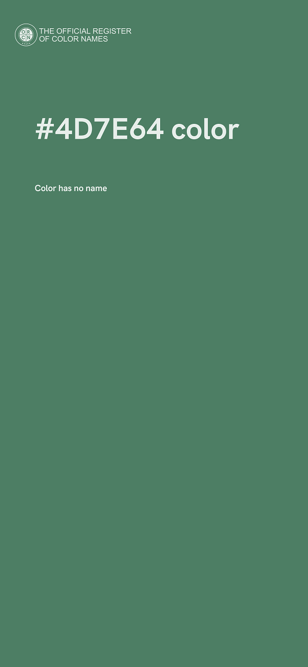 #4D7E64 color image