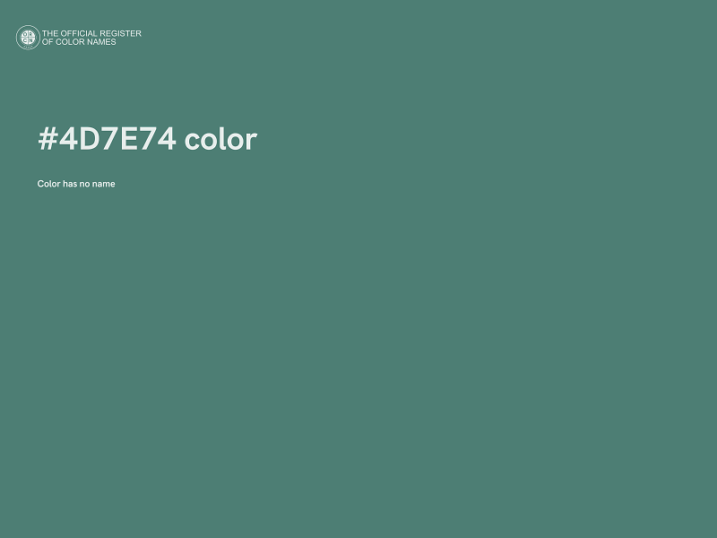 #4D7E74 color image