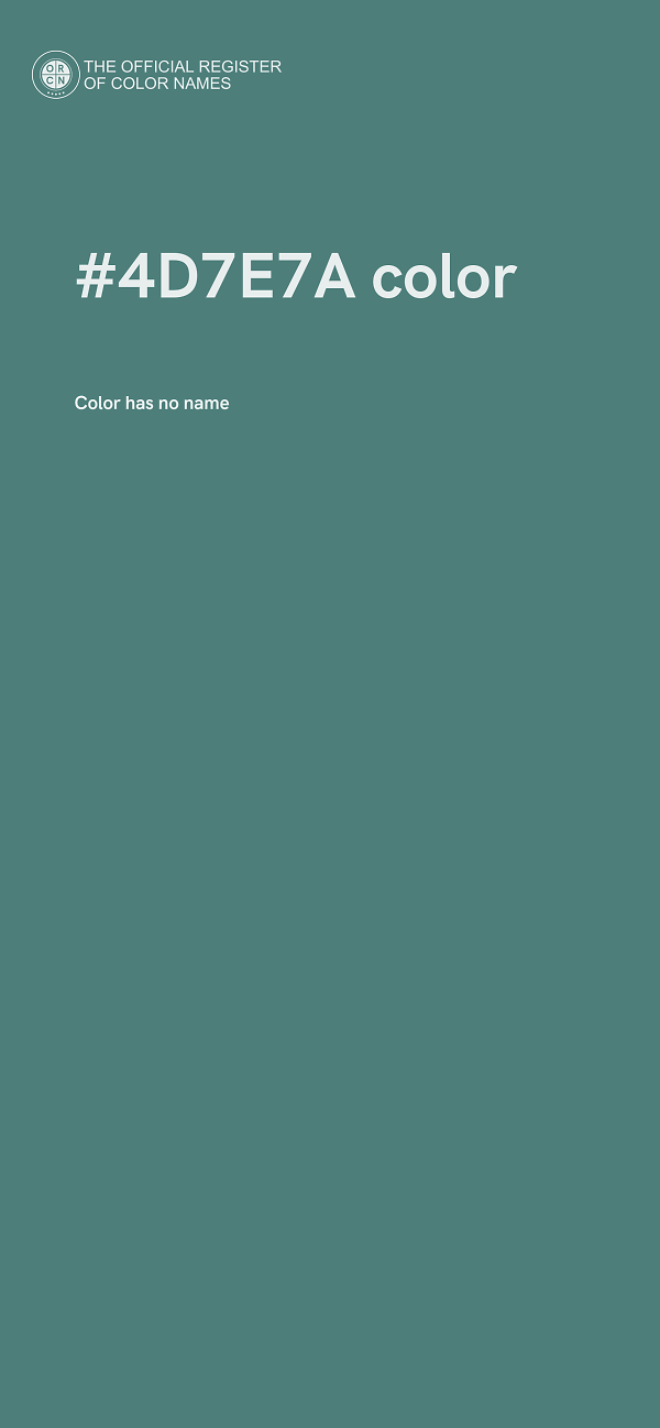 #4D7E7A color image