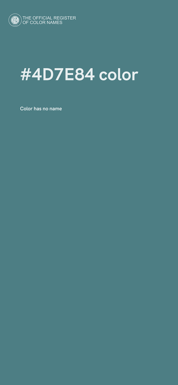 #4D7E84 color image