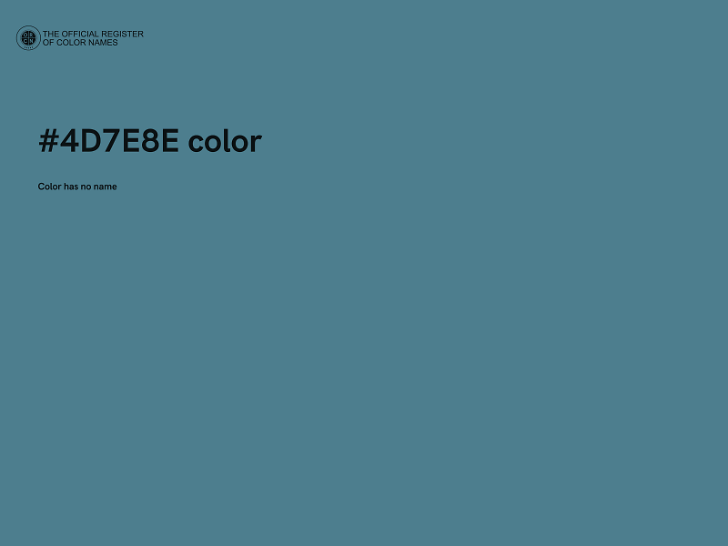 #4D7E8E color image