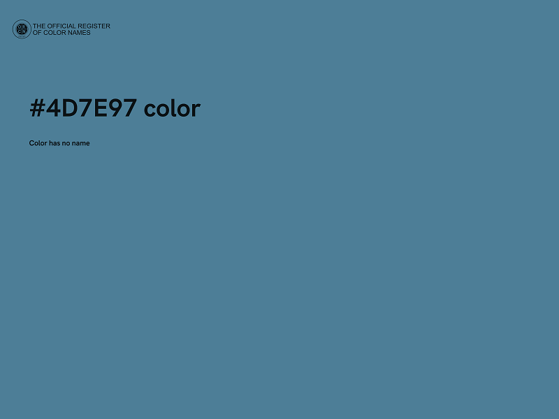 #4D7E97 color image