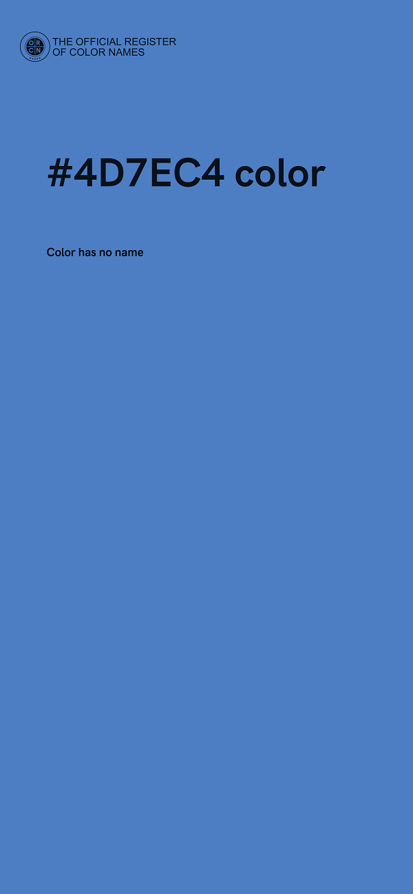 #4D7EC4 color image