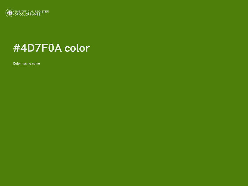 #4D7F0A color image