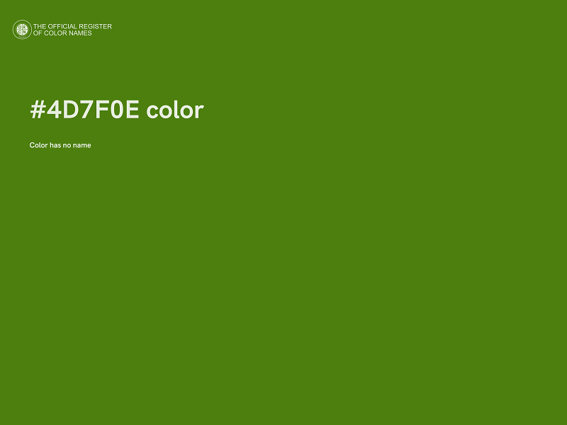 #4D7F0E color image