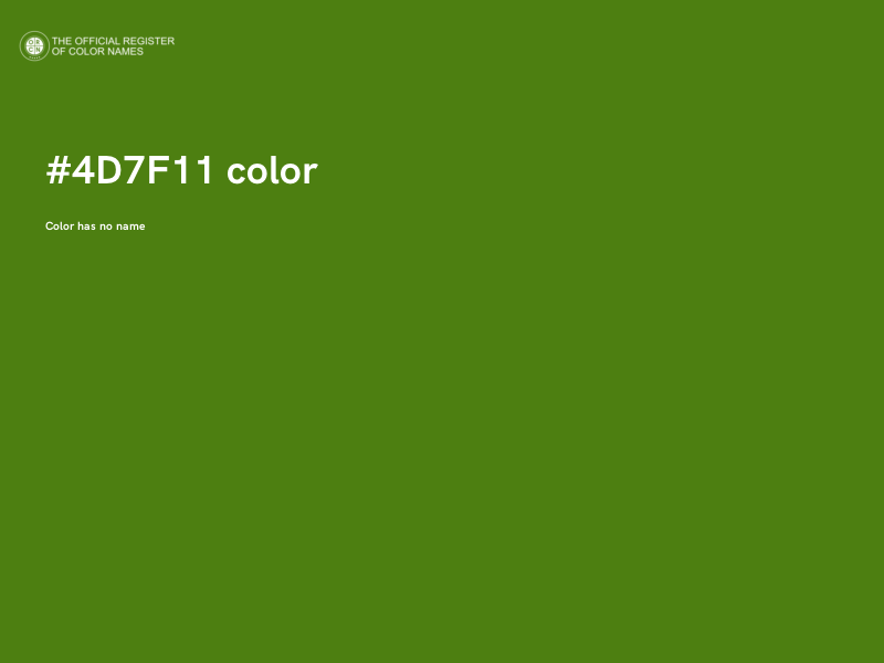 #4D7F11 color image