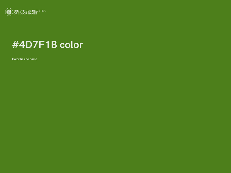 #4D7F1B color image