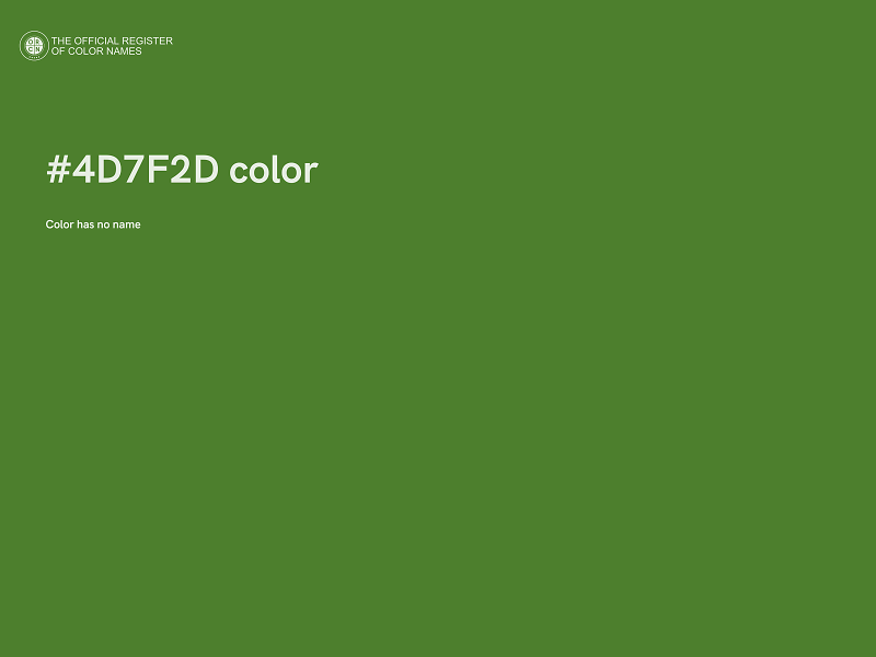 #4D7F2D color image
