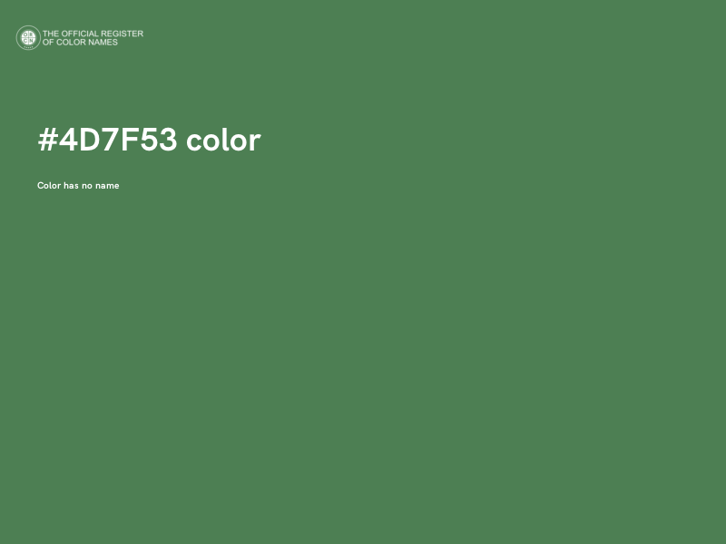 #4D7F53 color image